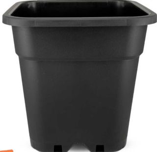 Vasos Quadrados Pretos em Plástico