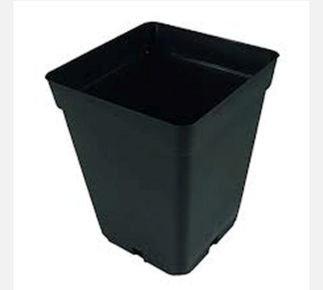 Vasos Quadrados Pretos em Plástico