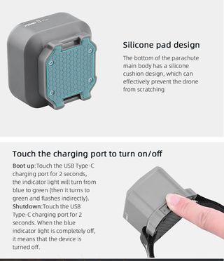 Paracaídas Manti 3 Plus Gris