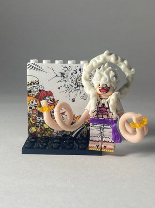 Luffy Nika Gear 5 - Figurine Type Lego One Piece 2