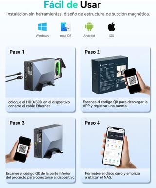Servidor Yottamaster NAS HDD/SSD