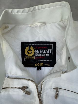 Chaqueta Belstaff Gold Label Blanca T.L Mujer moto