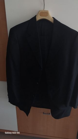 Traje Lana Burberrys Talla M Negro