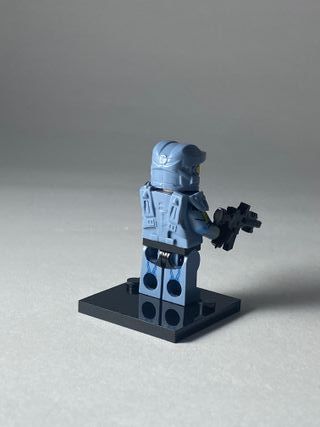 Halo light blue warior - Figurine Type Lego Halo