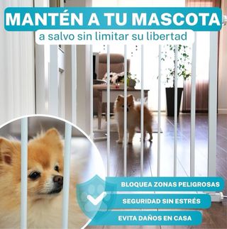 Barrera Seguridad 75-82cm Blanco