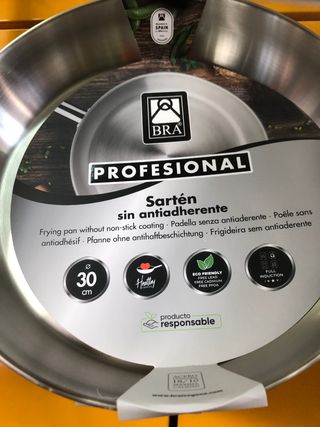 Sartén BRA Profesional 30cm Acero Inox