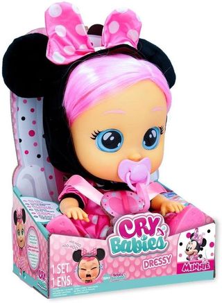 ✨ - BEBÉS LLORONES Dressy Minnie - Muñeca interact