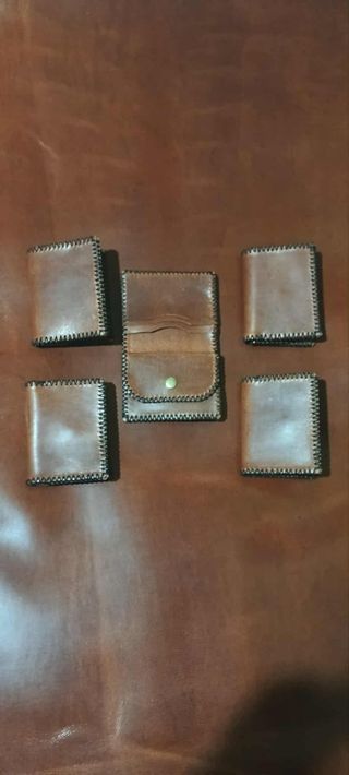 Cartera de cuero hecha a mano 25 euros la unidad