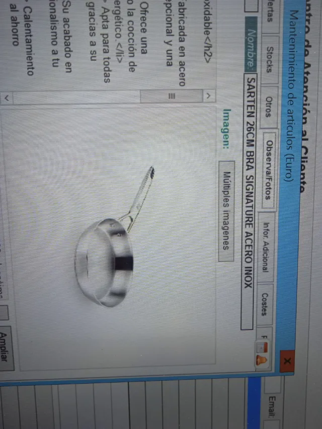 Sartén BRA Signature 24 y 26cm Acero Inoxidable