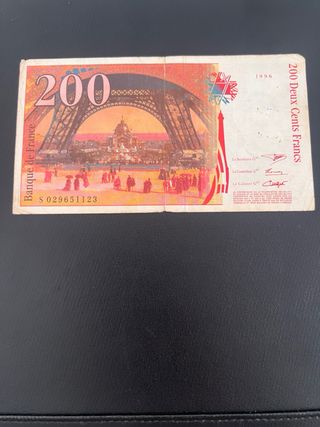 Billete 200 Francos Francia 1996