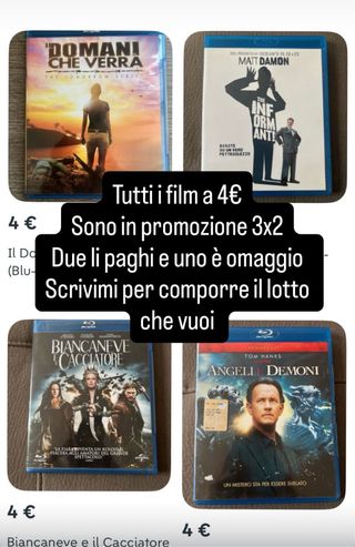 Lotto 3x2 Film in Blu-ray promozione