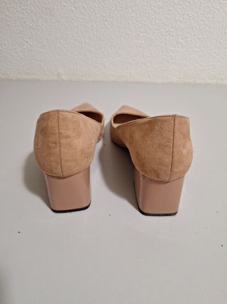 Zapatos Zara Tacon Bajo Mujer