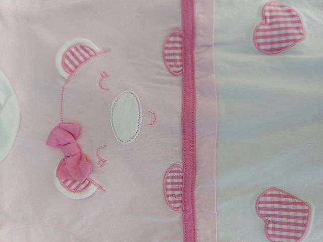 Tutina neonata rosa con orsetto