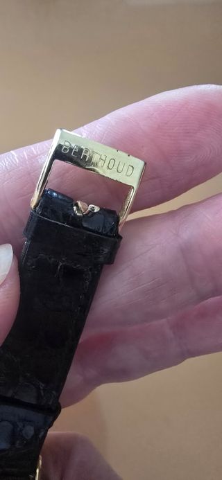 Orologio Berthoud Geneve Pelle Nera