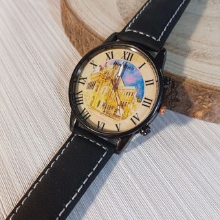 Reloj de pulsera con diseño de edificio