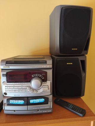 Minicadena Aiwa NSX-S212 Plata/Negro