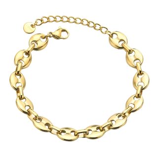 Pulsera Café Chapado Oro 18K
