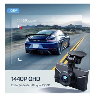  Dash Cam Coches  Wolfang 2.5K Delantera y Trasera