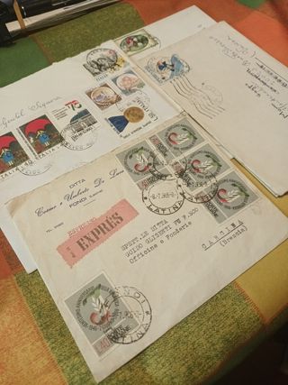 Busta con francobolli Repubblica Italiana