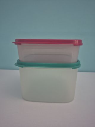 Set 2 Contenitori Quadrati Tupperware