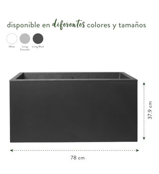 Macetero rectangular - 78 x 37 cm