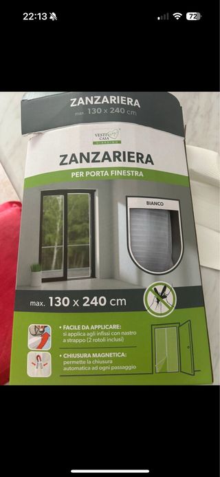 Zanzariera porta finestra magnetica Vesti Casa