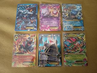 Lote 6 Cartas Pokémon EX Mega Evolución
