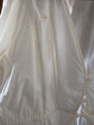 Blusa Zara Blanca Manga Larga