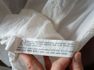 Blusa Zara Blanca Manga Larga