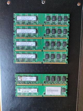 8  Módulos  Memoria  RAM
Kingston,hynix,Integral