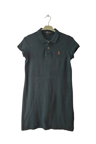 Polo Ralph Lauren Vestido Malla Algodón Negro