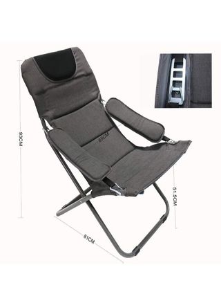 Silla Camping Plegable Gris