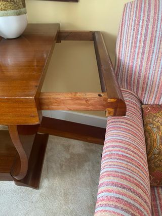 Mesa auxiliar Art Decó de madera