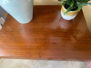 Mesa auxiliar Art Decó de madera