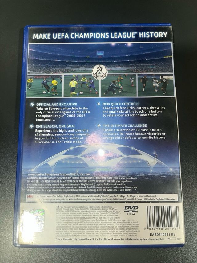 UEFA Champions League 2006-2007 PS2 en inglés