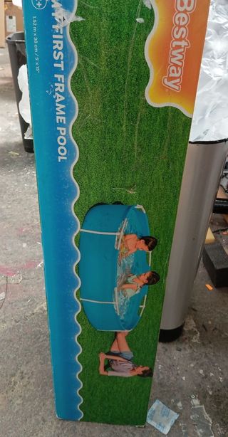 Piscina infantil desmontable azul