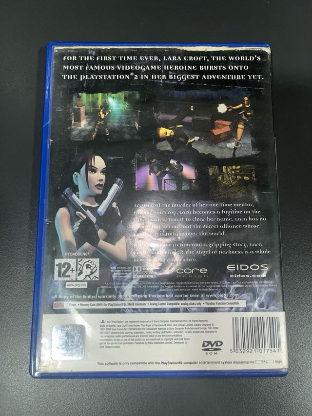Tomb Raider: The Angel of Darkness PS2 (solo caja)