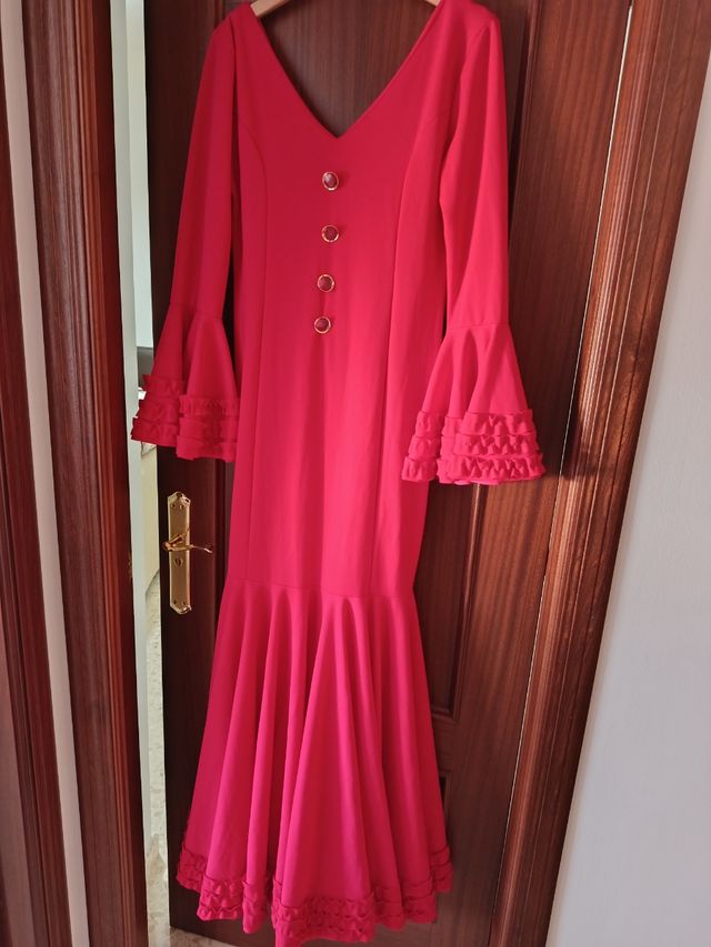 Traje de flamenca rojo