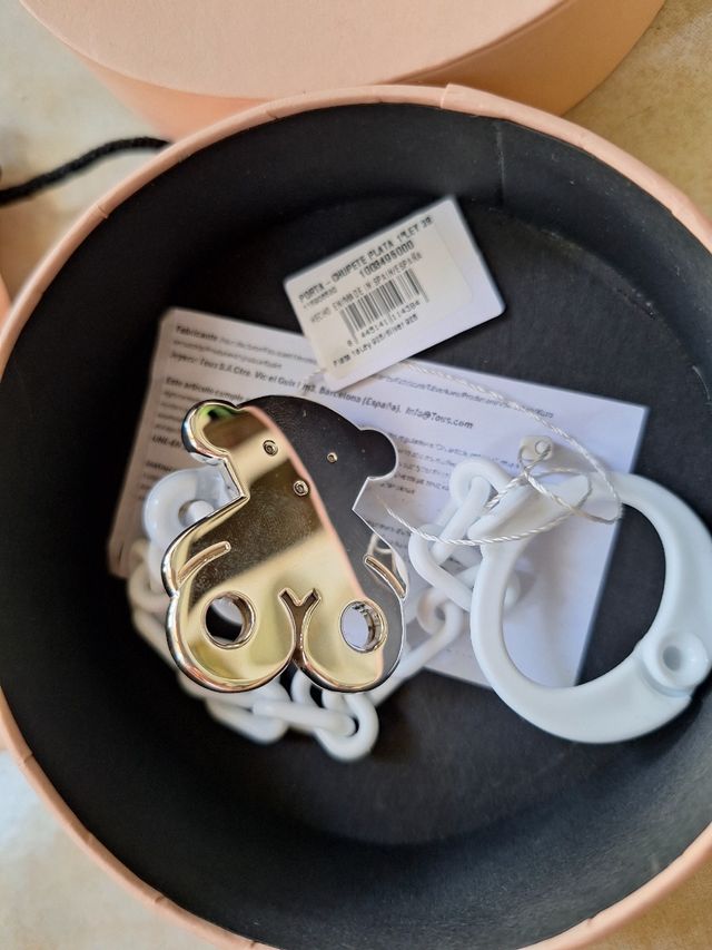 Porta Chupete Plata 1ª Ley TOUS