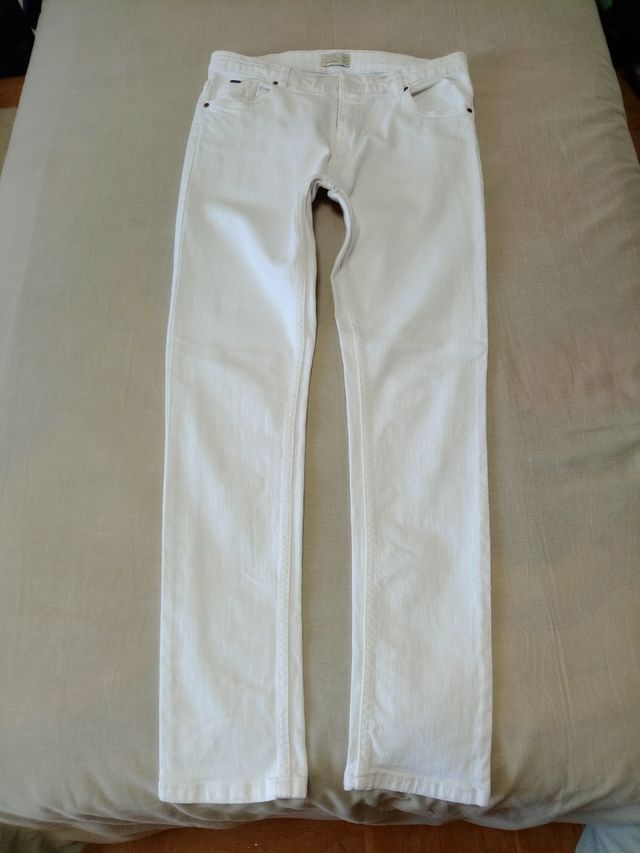 Pantalón vaquero blanco niño