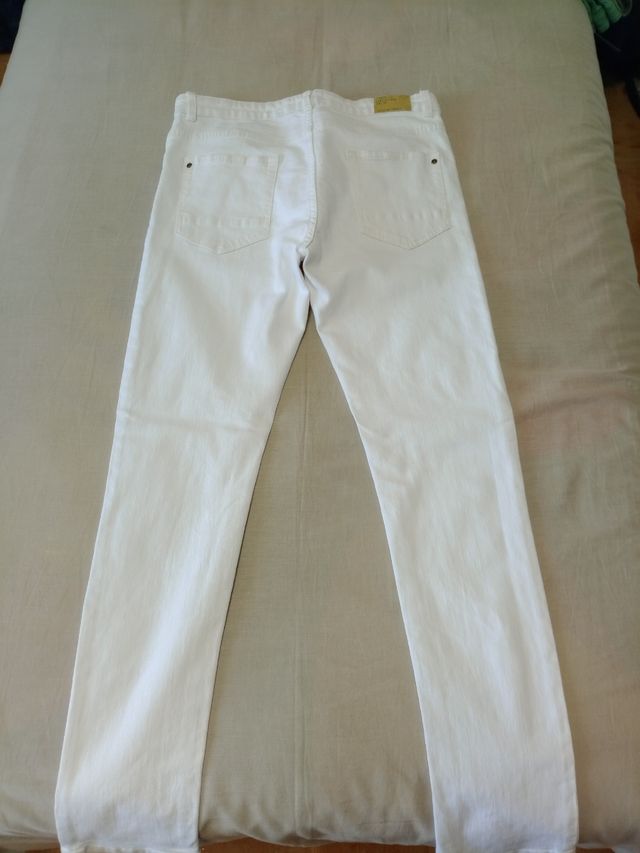 Pantalón vaquero blanco niño