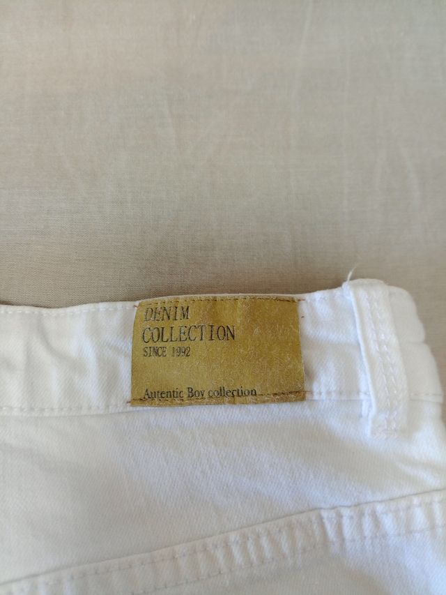 Pantalón vaquero blanco niño