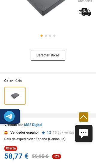 Seagate Basic 1 TB 2.5″ USB 3.0 Disco Duro Externo