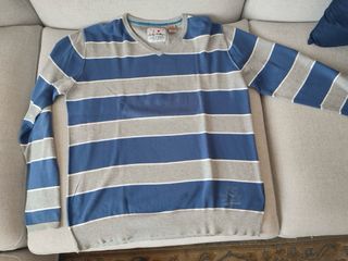 Jersey Jacky Wilkins Rayas Azul/Gris 