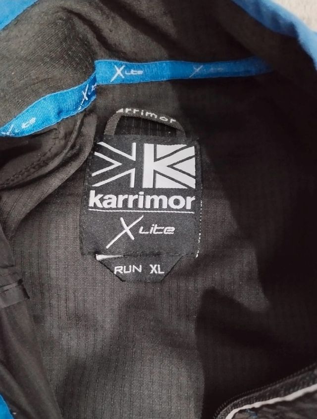 Cortavientos Karrimor Negro y Azul
