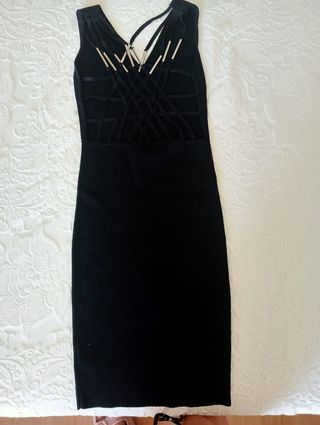 Vestido Negro Verano Espalda Abierta