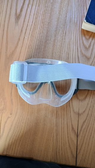 Maschera 10-12 anni grigia da sub decathlon