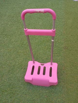 Carro portamochilas rosa