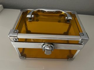 Caja joyero aluminio con asa