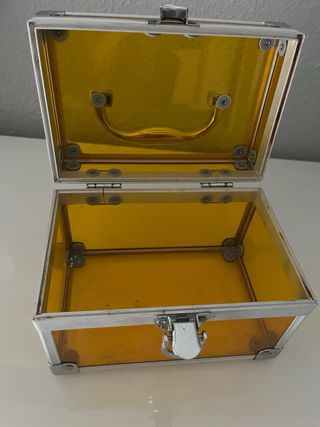 Caja joyero aluminio con asa